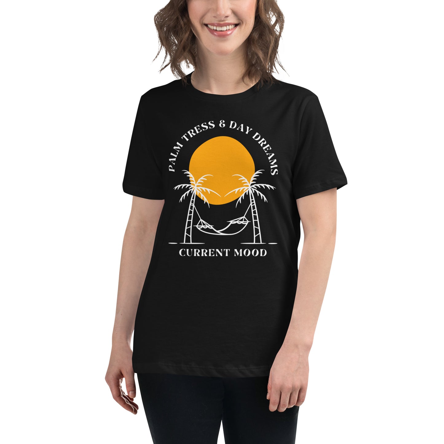 Sunset And Palm Trees Women's Relaxed T-Shirt
